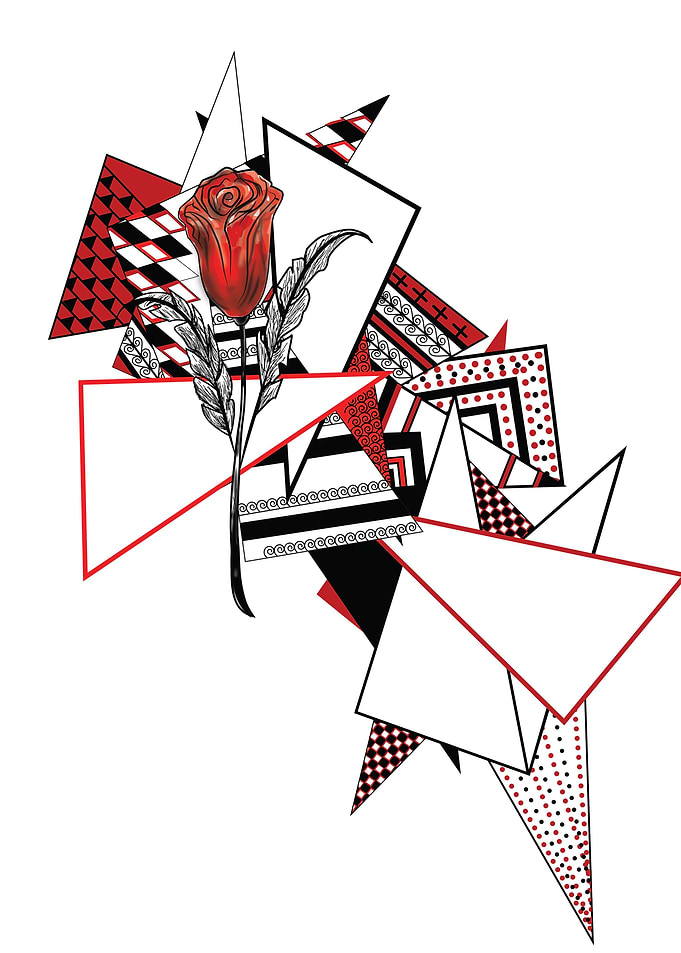 Red Rose Thorns