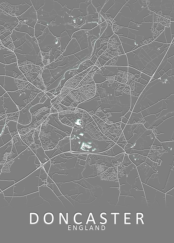 Doncaster England City Map