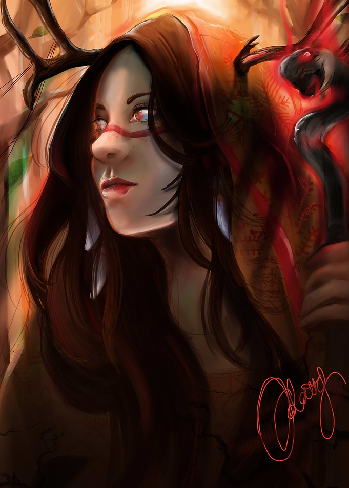 Fantasy sorceress
