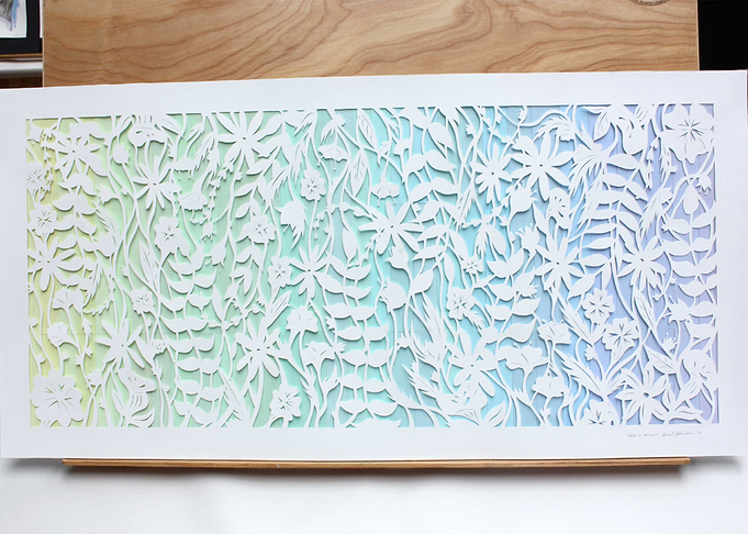 Flora Paper Cut