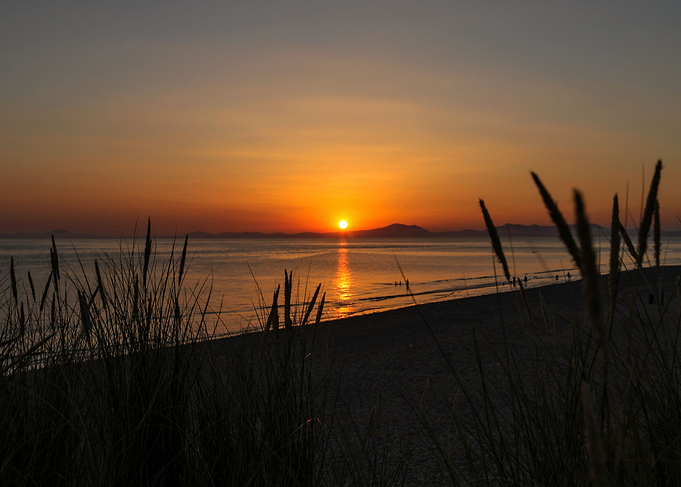 Sunset on the beach