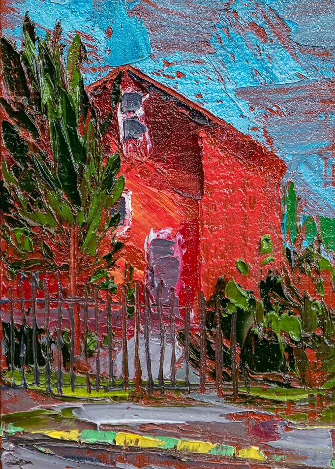 landscape oil paint