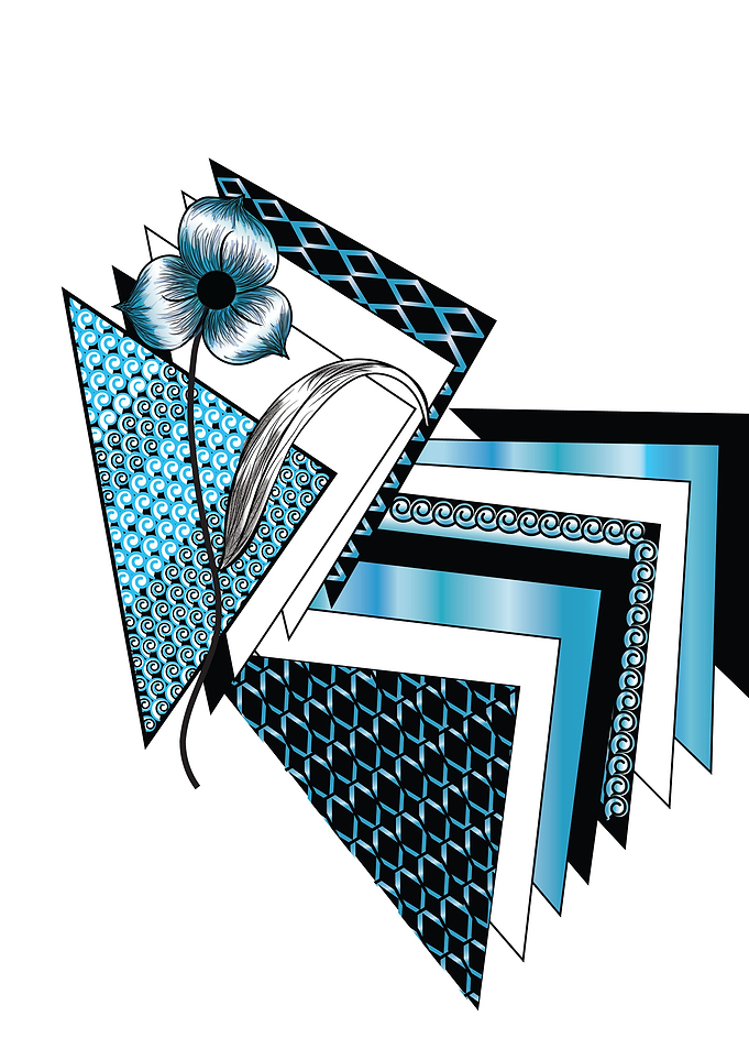 3 Petals Blue