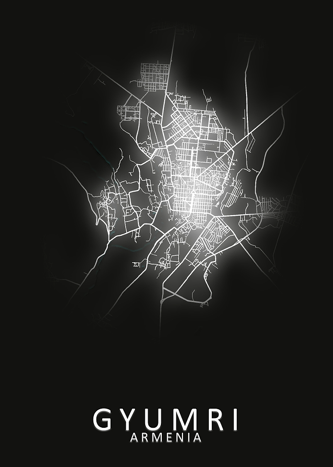 Gyumri Armenia City Map