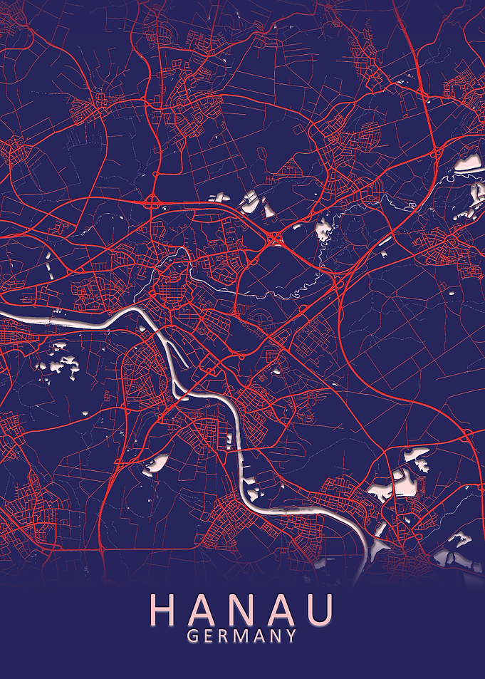Hanau Germany City Map