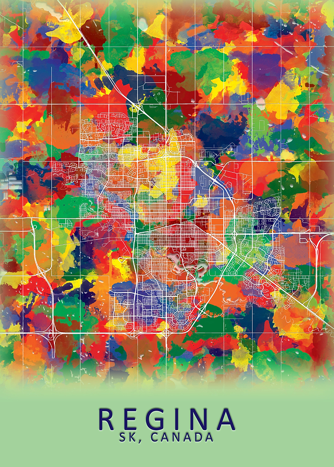 Regina SK Canada City Map