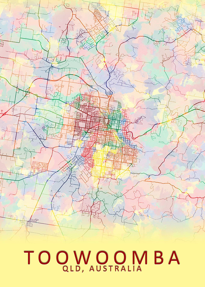 Toowoomba Australia Map