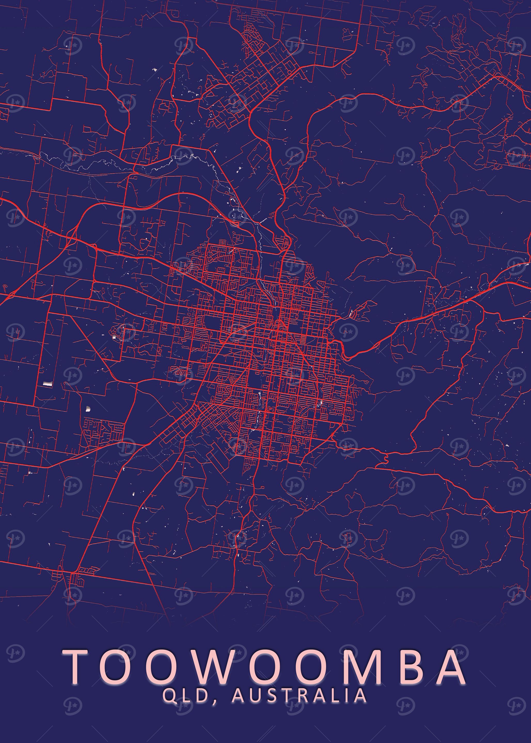 Toowoomba Australia Map