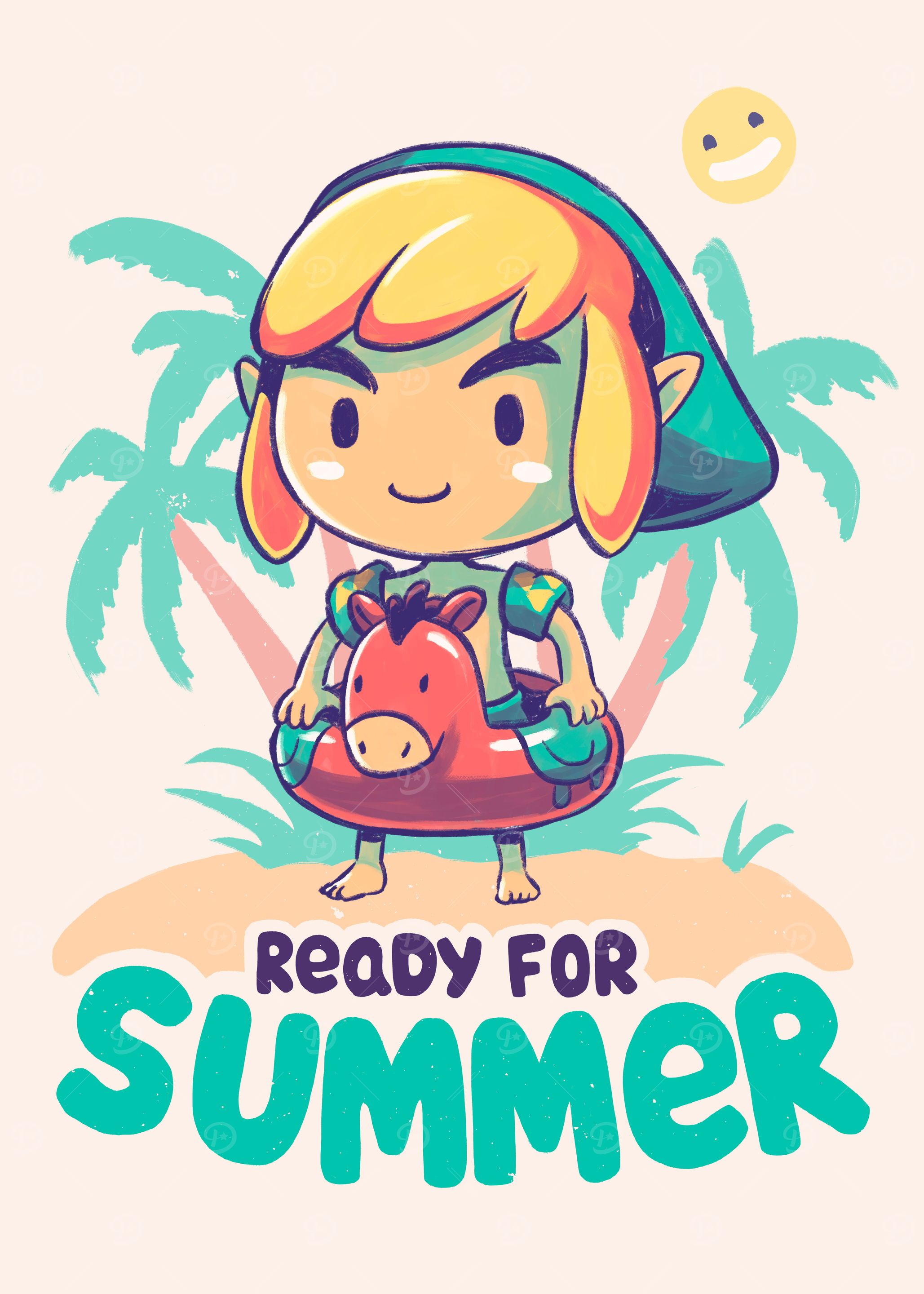 Link Zelda Summer Cute LoZ