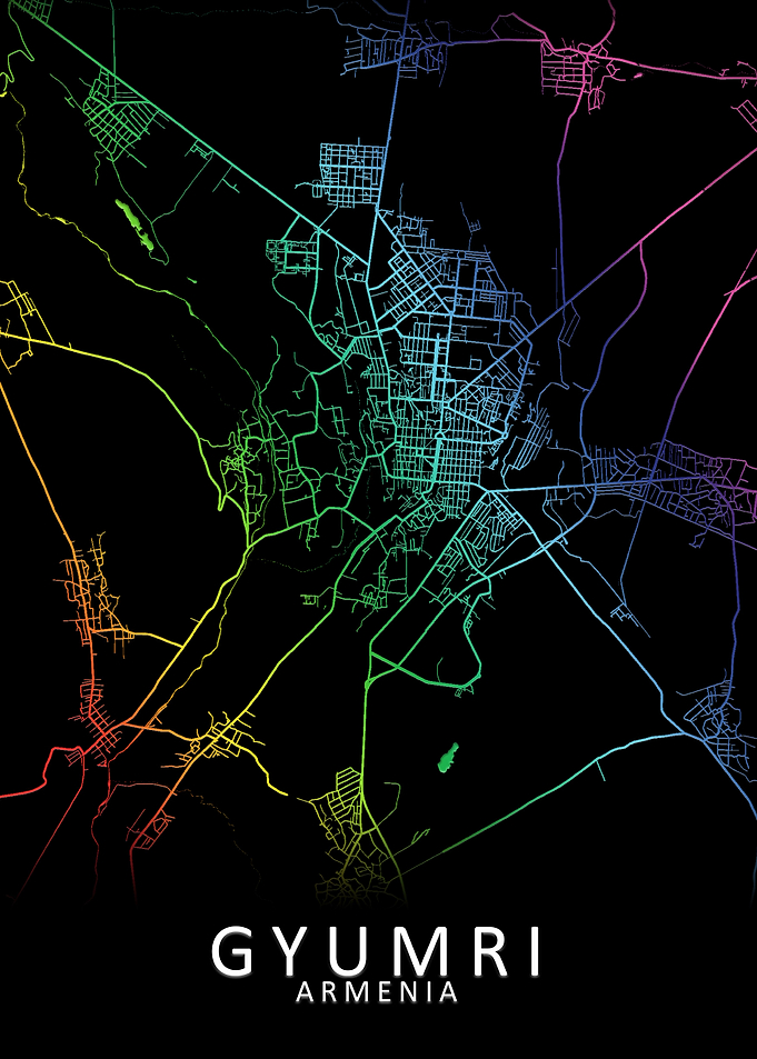 Gyumri Armenia City Map