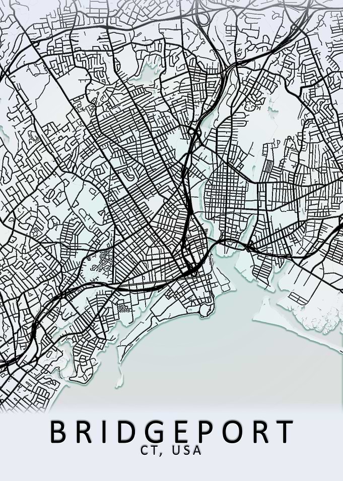Bridgeport CT USA City Map