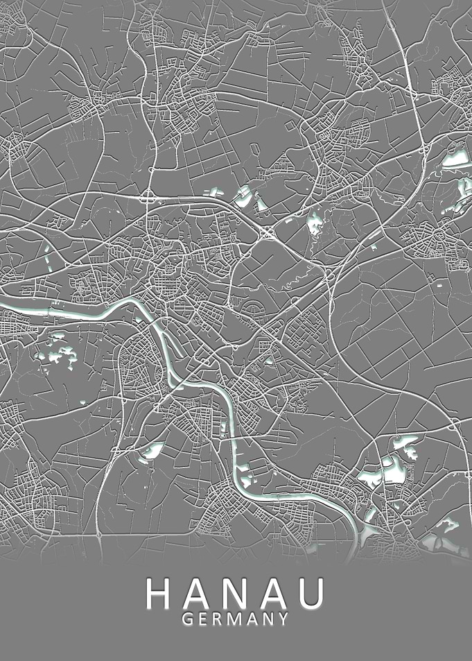 Hanau Germany City Map
