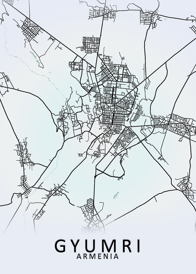 Gyumri Armenia City Map