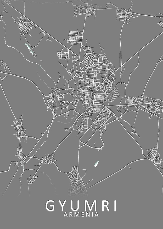 Gyumri Armenia City Map