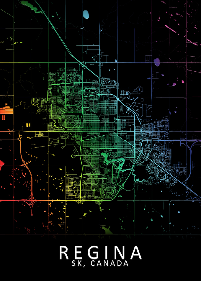 Regina SK Canada City Map