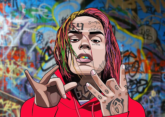 6ix9ine Artwork