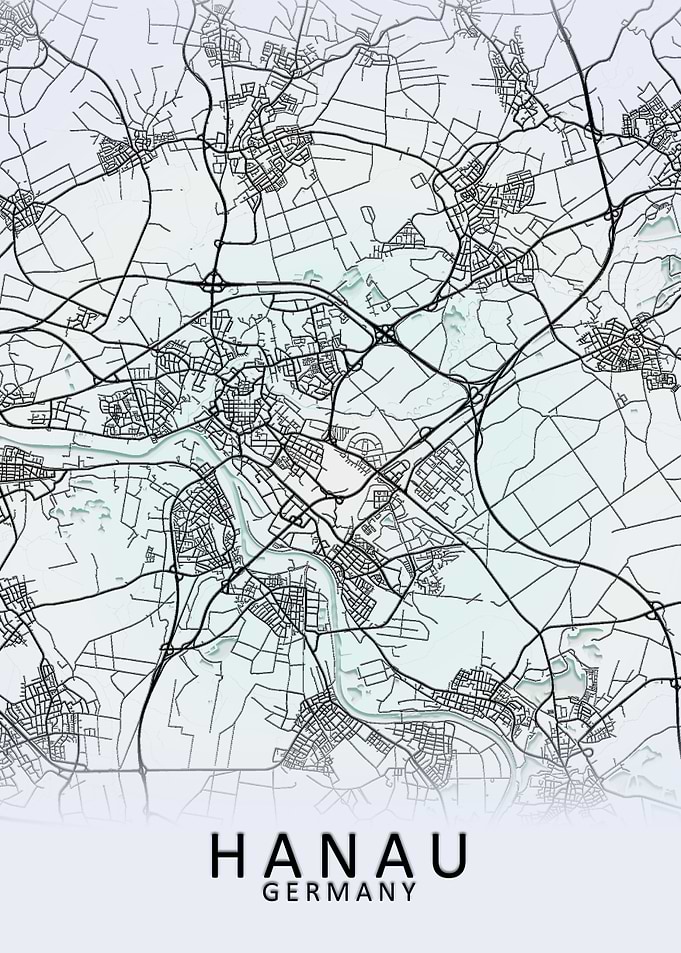 Hanau Germany City Map