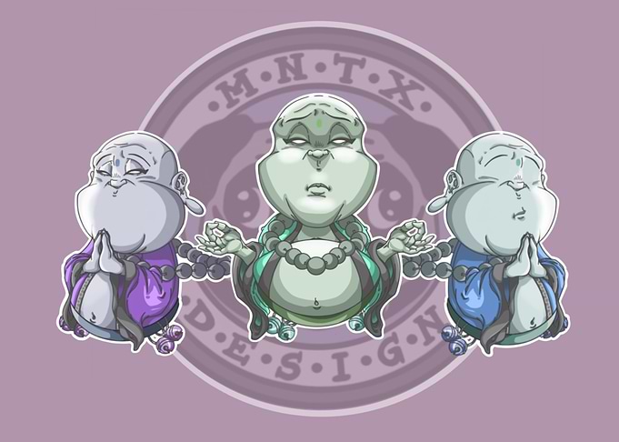 THREE BUDHAS