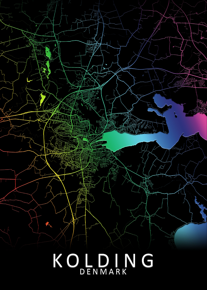 Kolding Denmark City Map