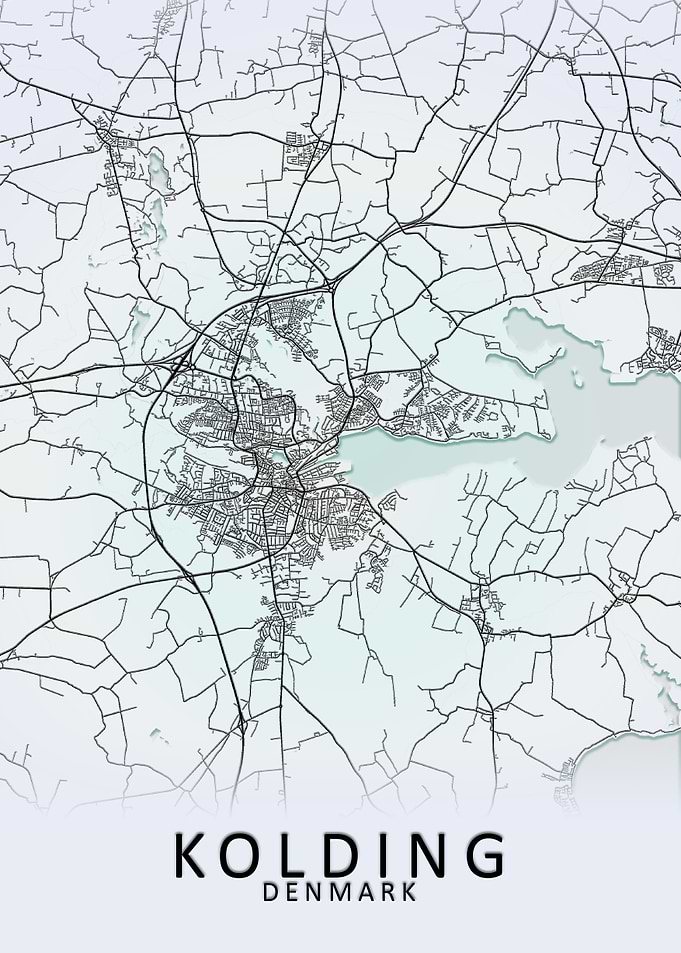 Kolding Denmark City Map