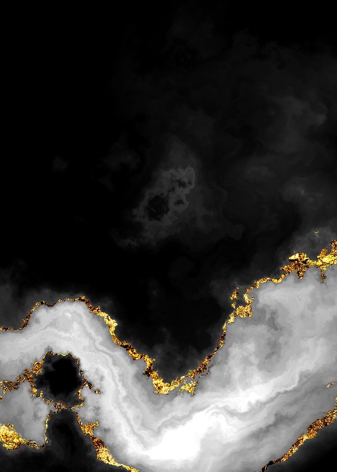 Gilded Grayscale Nebula