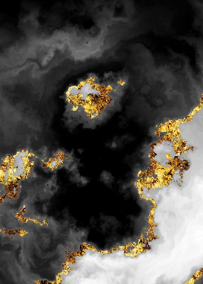 Gilded Grayscale Nebula