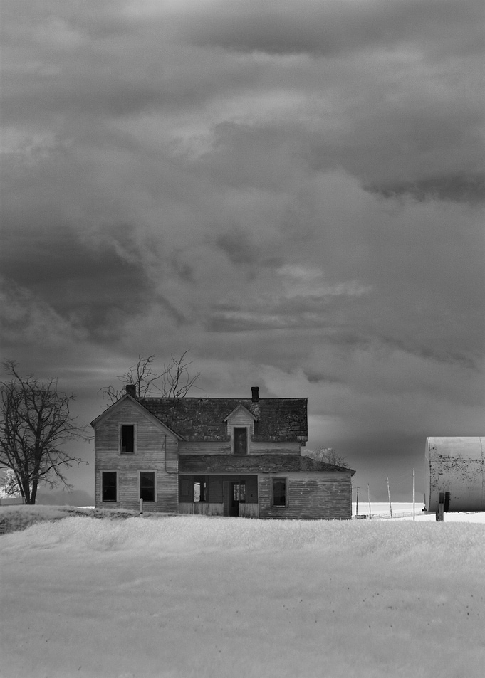 Abandoned House with Storm