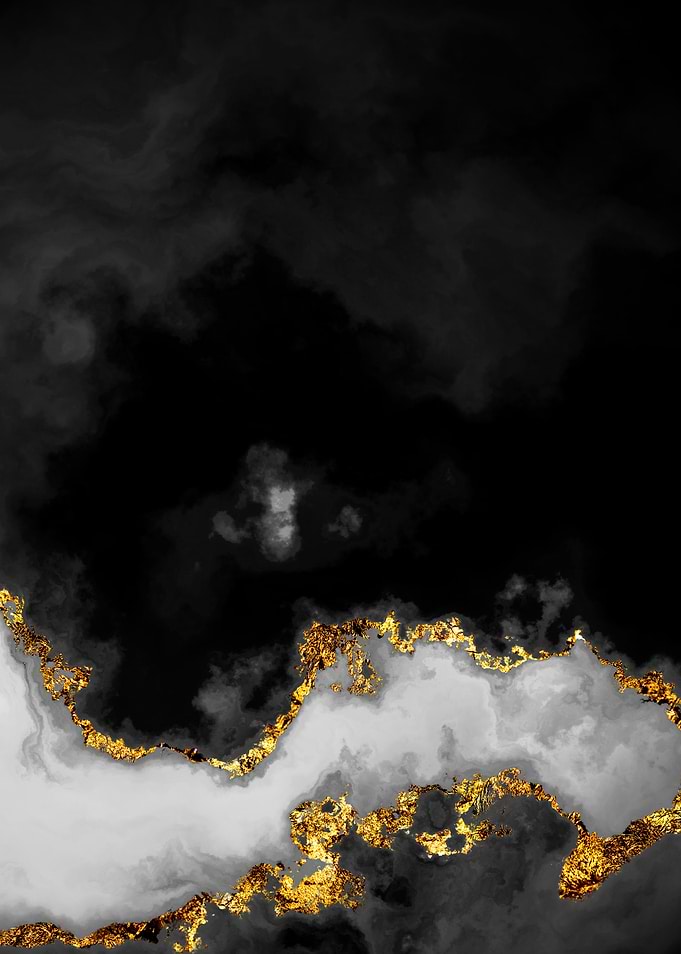 Gilded Grayscale Nebula