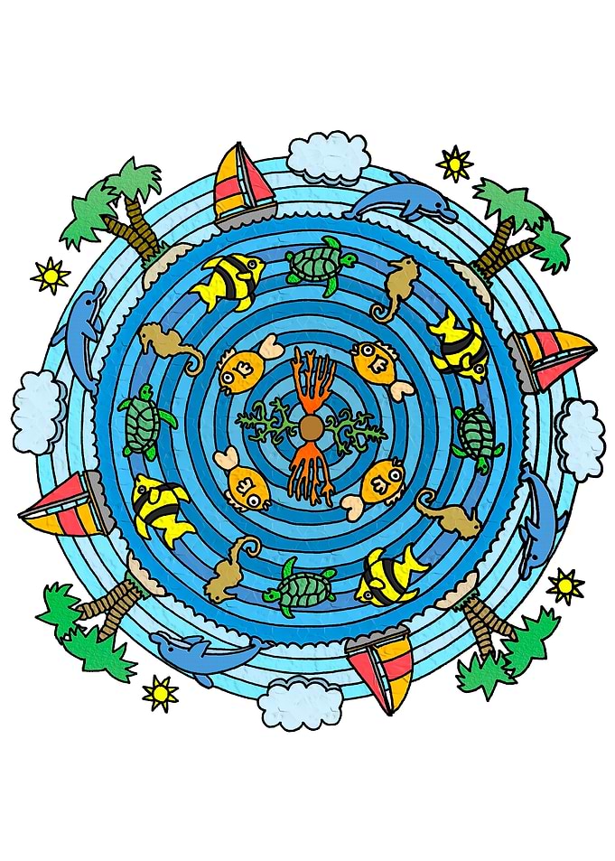 Tropical Island Mandala