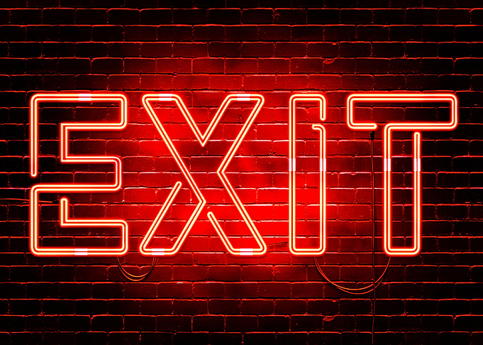 Neon Exit sign