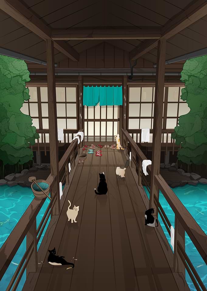 A Japanese summer night