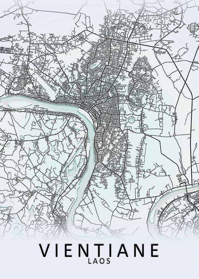 Vientiane Laos City Map