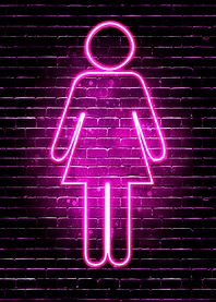 Neon Womens Toilet sign