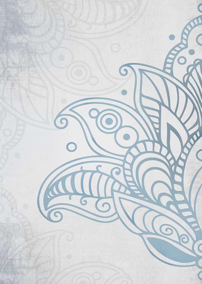 Blue and Grey Mandala 1