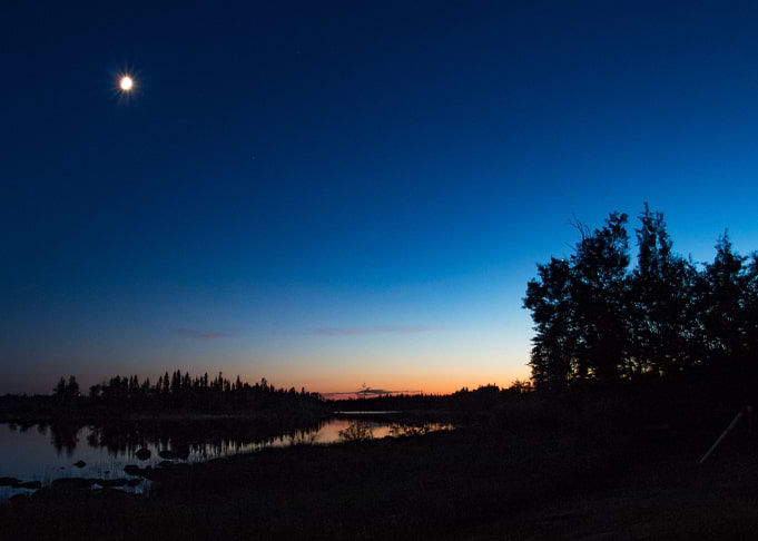 Moon Over the Lake