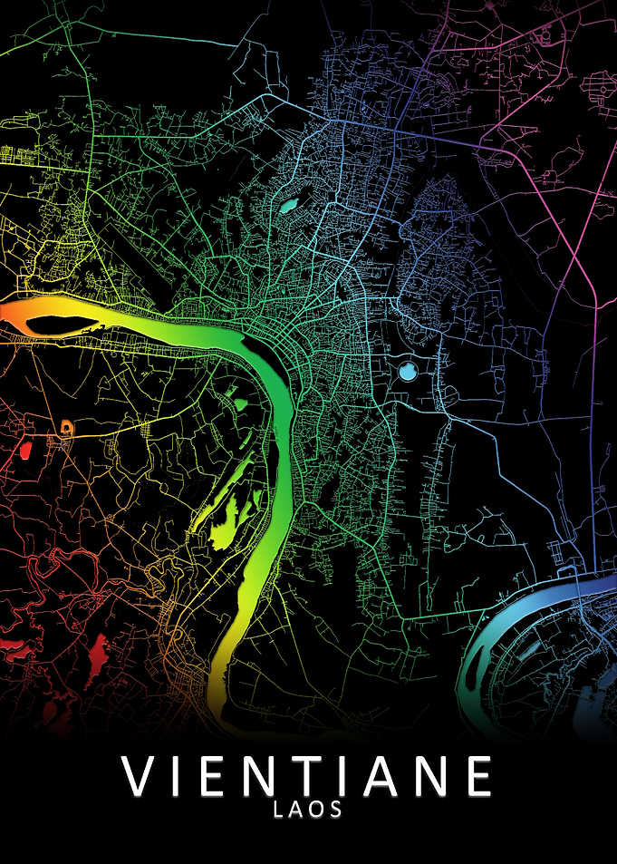 Vientiane Laos City Map