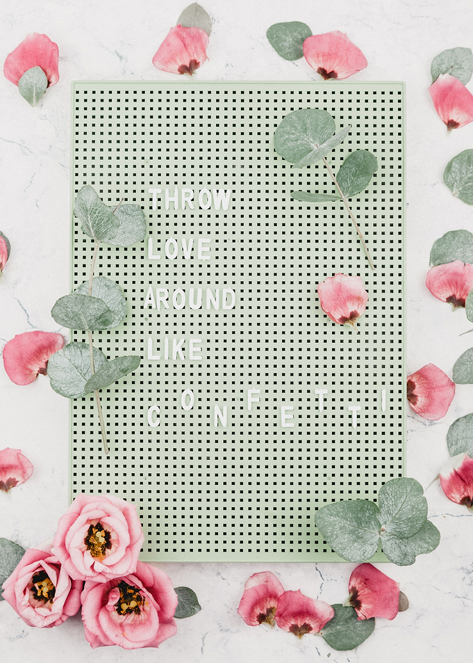 Funny confetti love