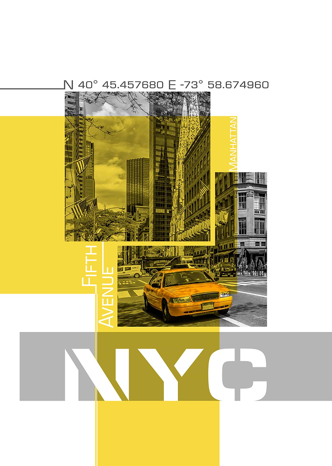 Poster Art NYC 5th Avenue