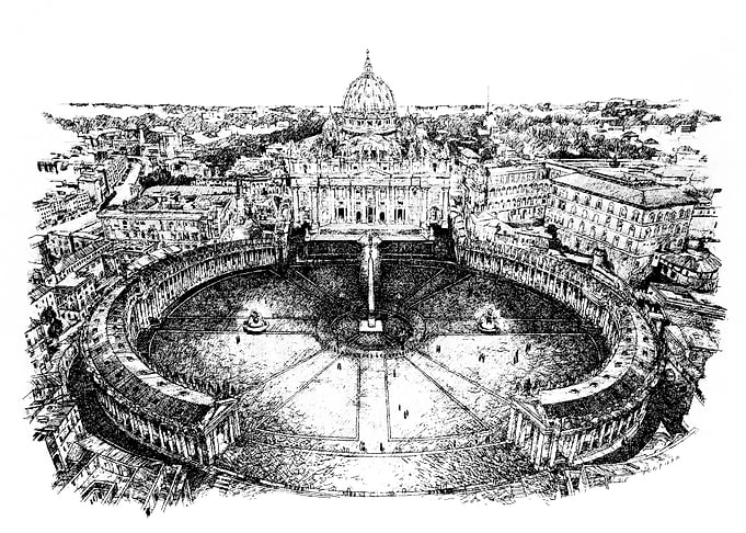 Vatican city line