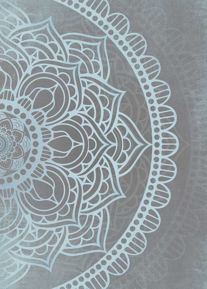 Blue and Grey Mandala 2