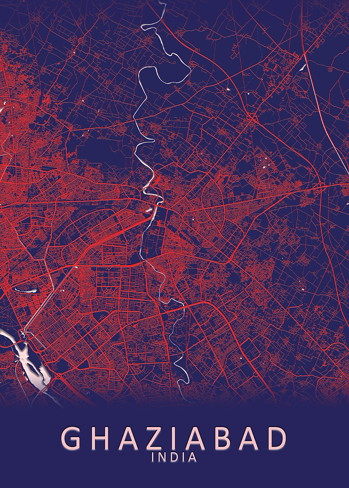 Ghaziabad India City Map