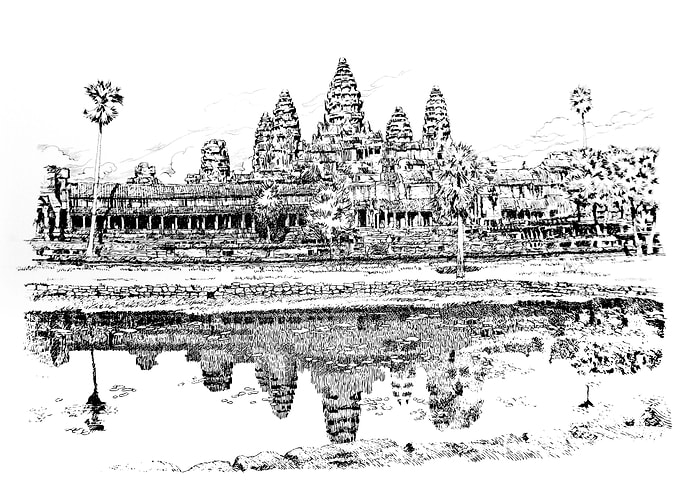Angkor wat line