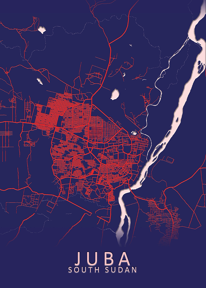 Juba South Sudan City Map