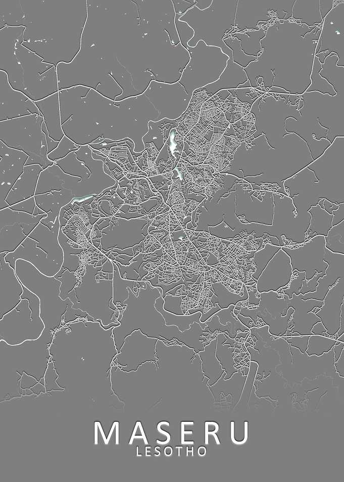 Maseru Lesotho City Map