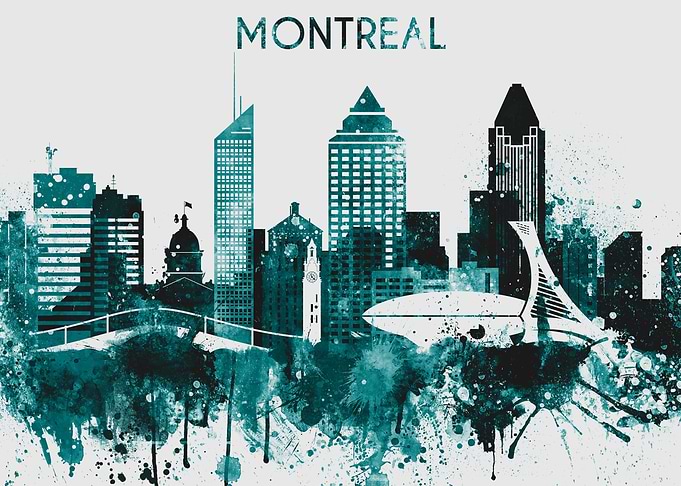 Montreal Quebec Skyline
