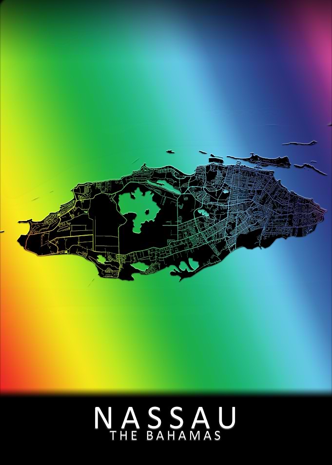 Nassau Bahamas City Map
