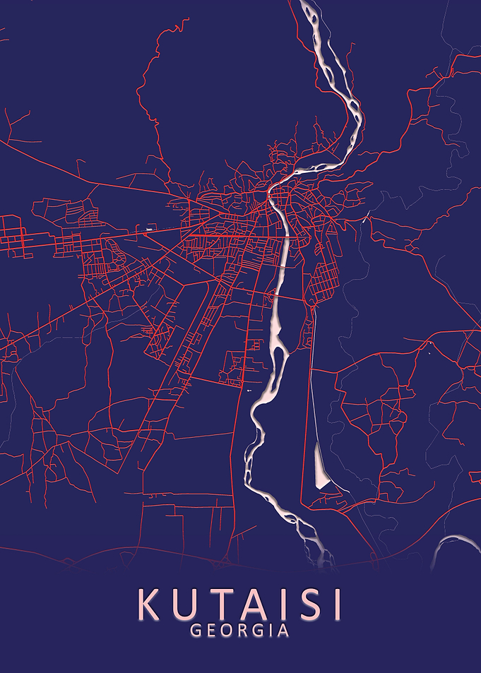 Kutaisi Georgia City Map