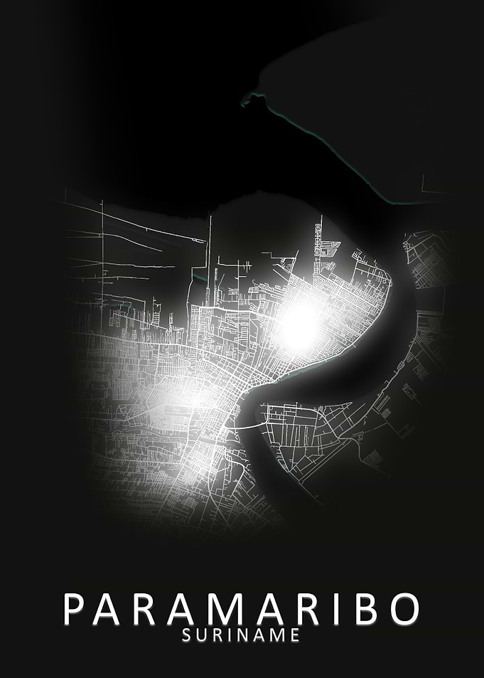 Paramaribo Suriname Map