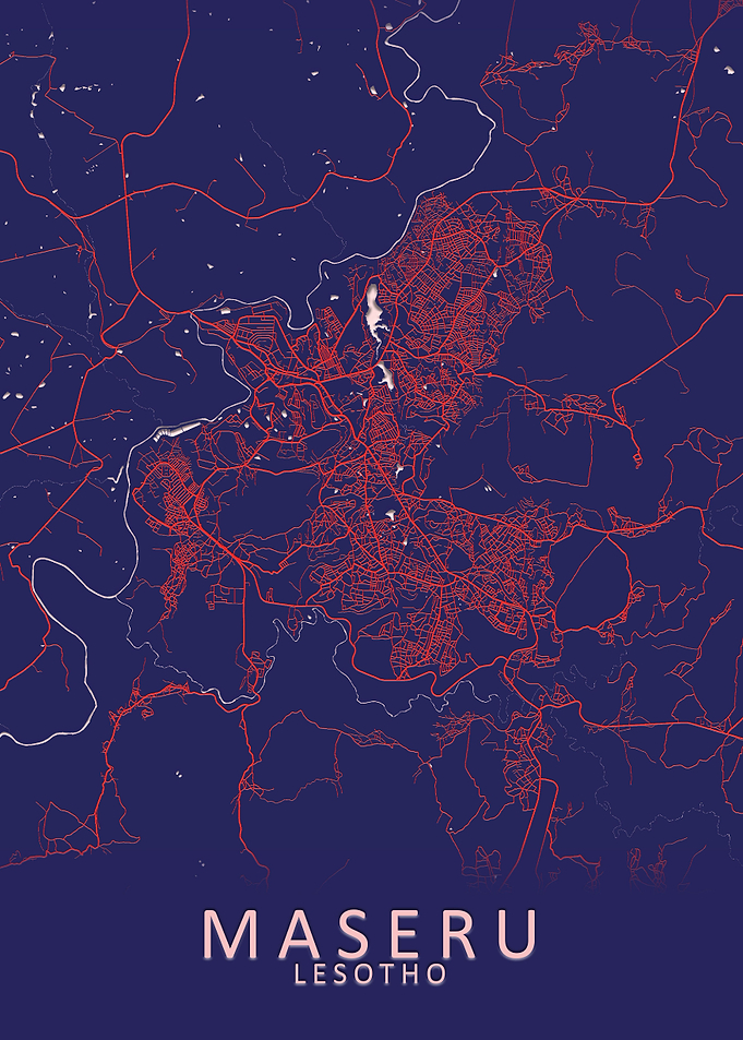 Maseru Lesotho City Map