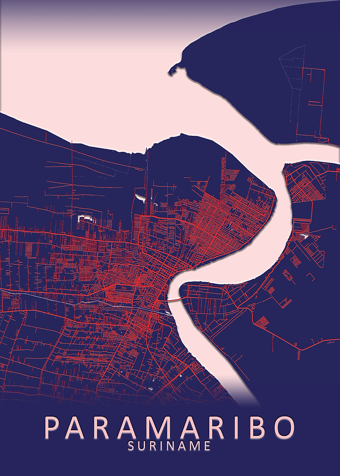Paramaribo Suriname Map